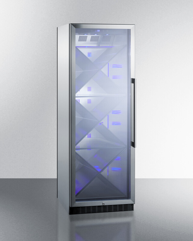 24" Wide Single Zone Commercial Wine Cellar SCR1401LHXCSS