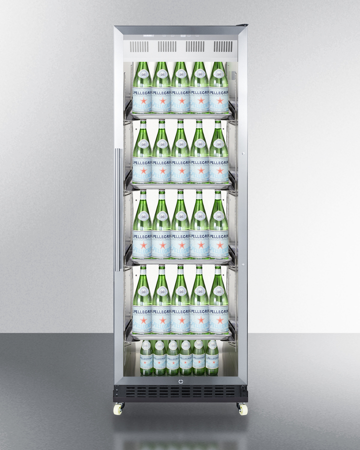 24" Wide Mini Reach-In Beverage Center with Dolly SCR1401RI