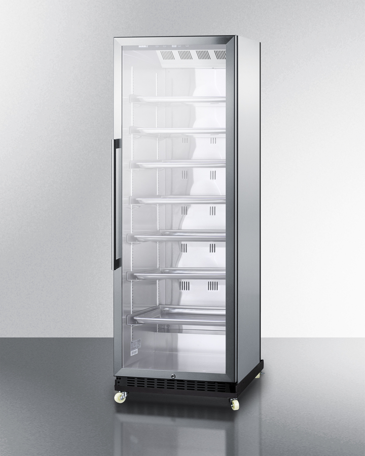24" Wide Mini Reach-In Beverage Center with Dolly SCR1401RICSS