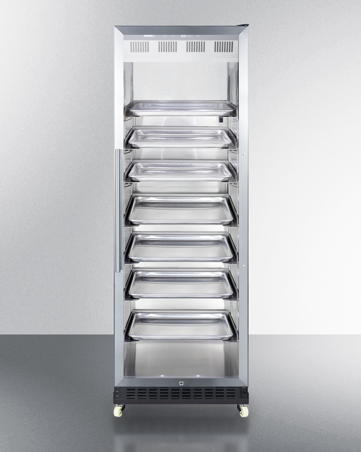 24" Wide Mini Reach-In Beverage Center with Dolly SCR1401RICSS