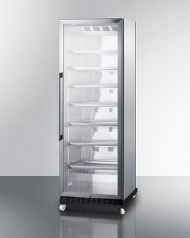 24" Wide Mini Reach-In Beverage Center with Dolly SCR1401RICSS