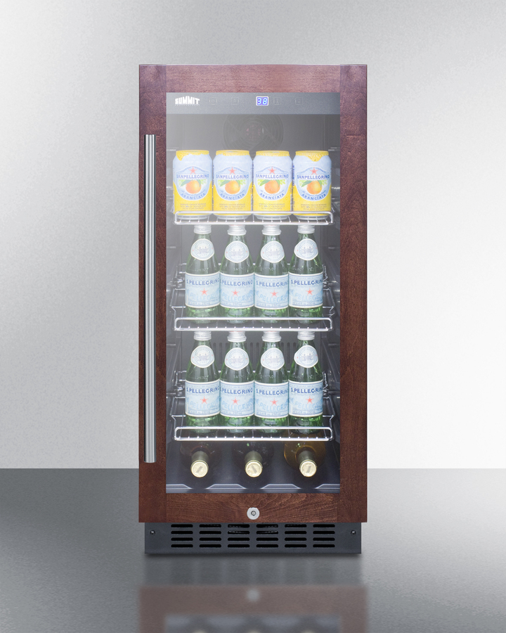 15" Wide Built-In Beverage Center (Panel Not Included) SCR1536BGPNR