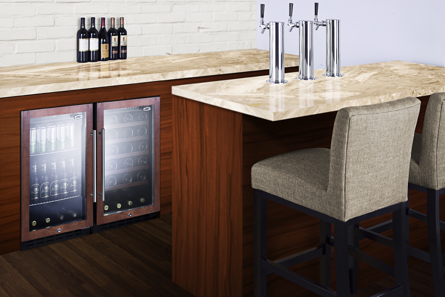 18" Wide Built-In Beverage Center, ADA Compliant (Panel Not Included) SCR1841BPNRADA