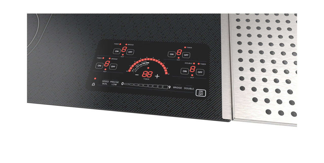 24 In. Drop-in Radiant Cooktop With Side Accessories view 4