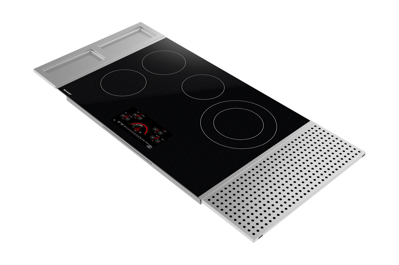 30 In. Drop-in Radiant Cooktop With Side Accessories view 4