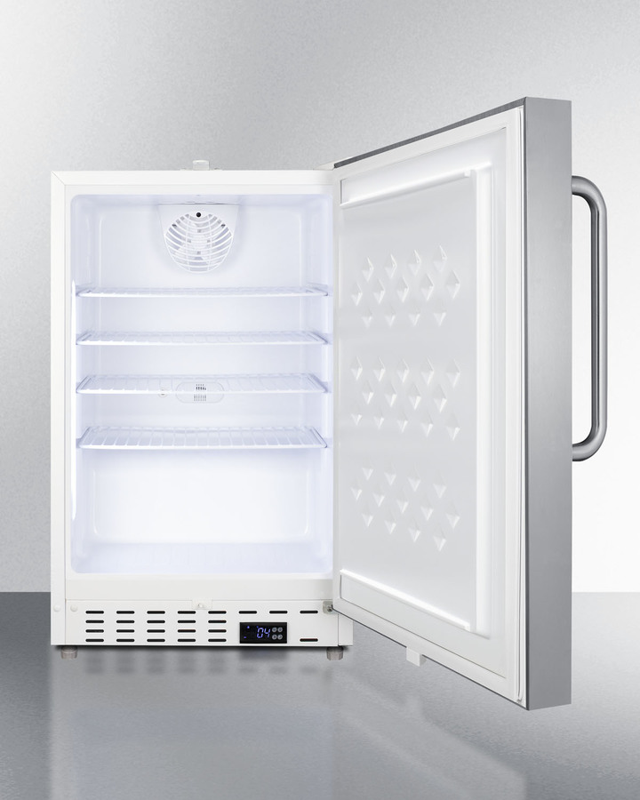 21" Wide Built-In Commercial All-Refrigerator, ADA Compliant SCR504SSTBADA