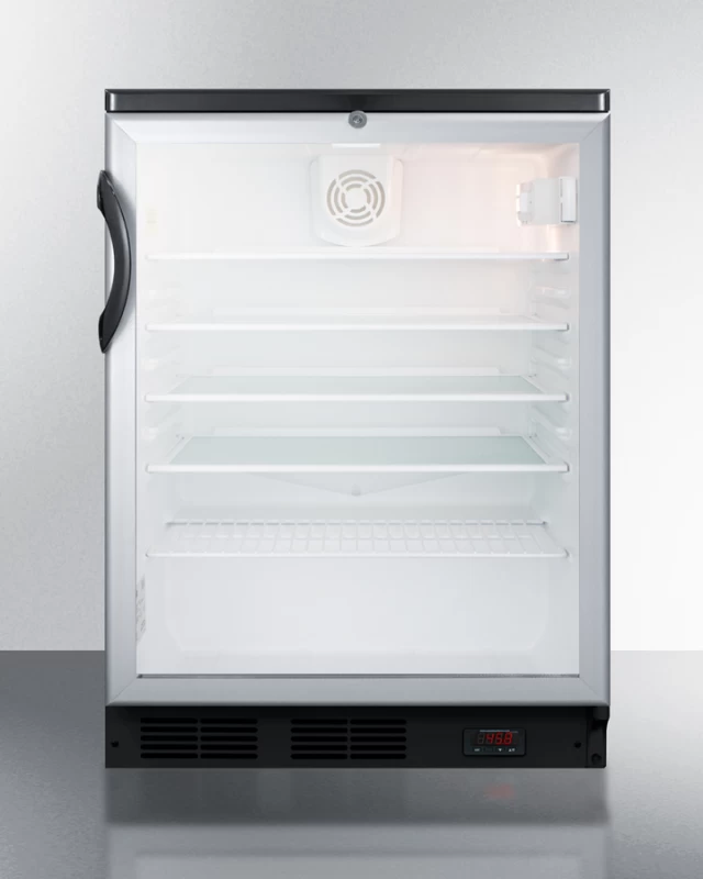 Summit 24" Wide Built-In Craft Beer Pub Cellar Black SCR600BGLBIDTPUB Picture 1