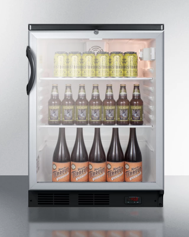 24" Wide Built-In Craft Beer Pub Cellar SCR600BGLBIDTPUB
