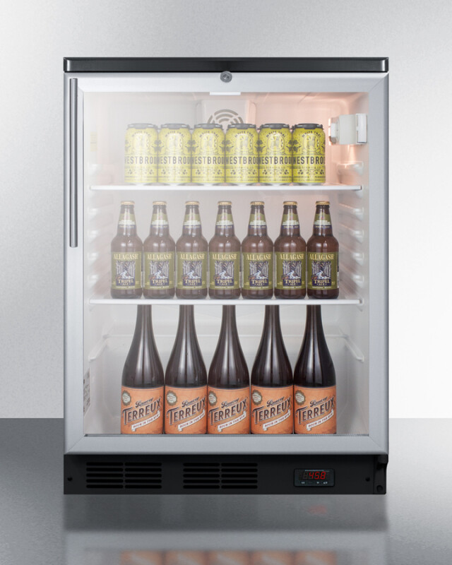 24" Wide Built-In Craft Beer Pub Cellar SCR600BGLBIDTPUBHV
