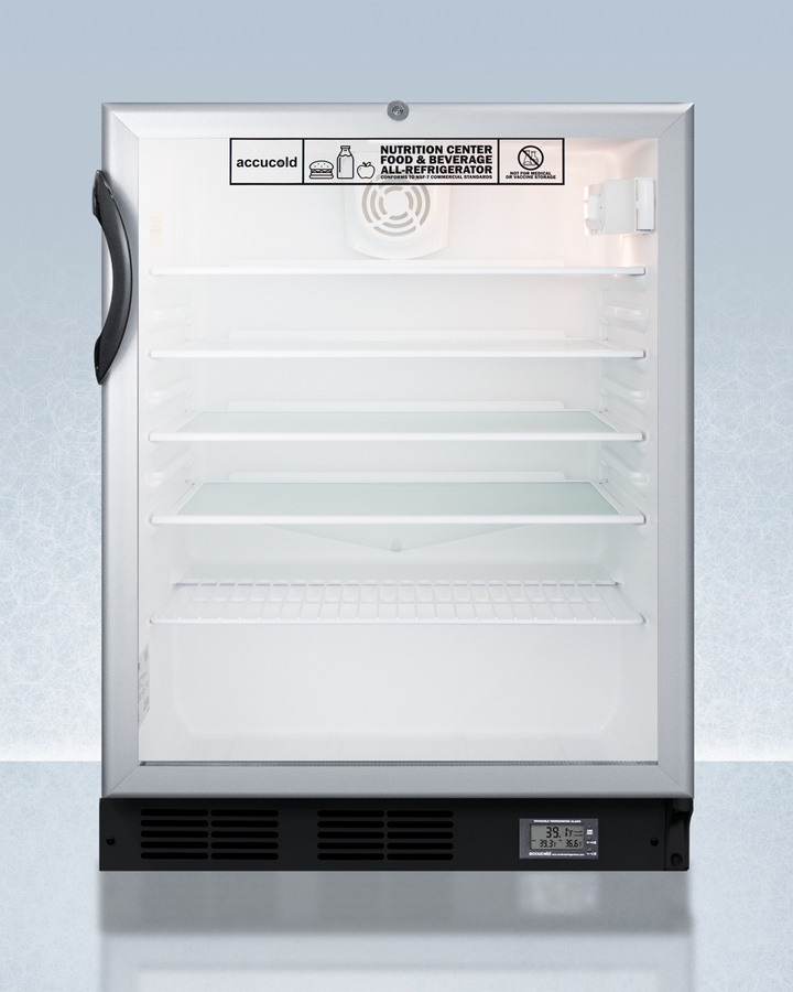 24" Wide Built-In All-Refrigerator, ADA Compliant SCR600BGLBINZADA