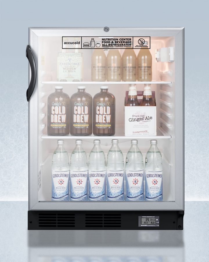 24" Wide Built-In All-Refrigerator, ADA Compliant SCR600BGLBINZADA