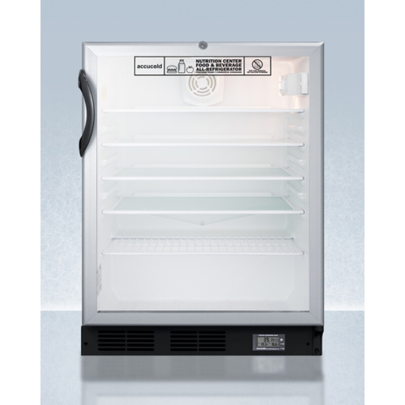 24" Wide Built-In All-Refrigerator, ADA Compliant SCR600BGLBINZADA