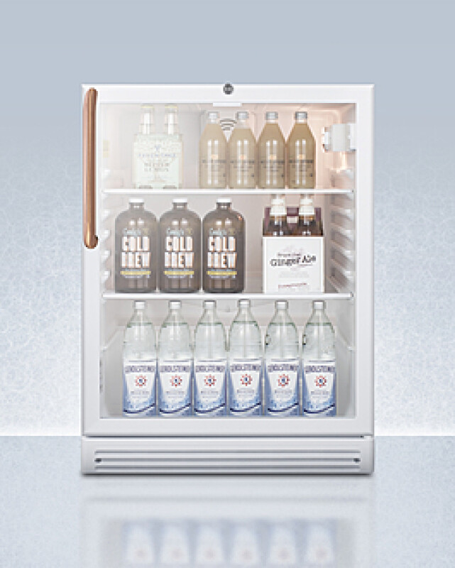 24" Wide Built-In Beverage Center with Antimicrobial Pure Copper Handle, ADA Compliant SCR600GLBITBCADA