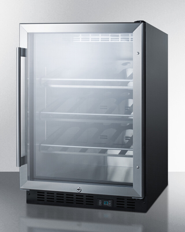 24" Wide Single Zone Built-In Commercial Wine Cellar SCR610BLCH