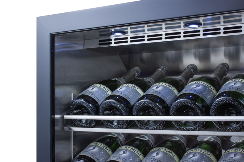 24" Wide Single Zone Built-In Commercial Wine Cellar SCR610BLCHCSS