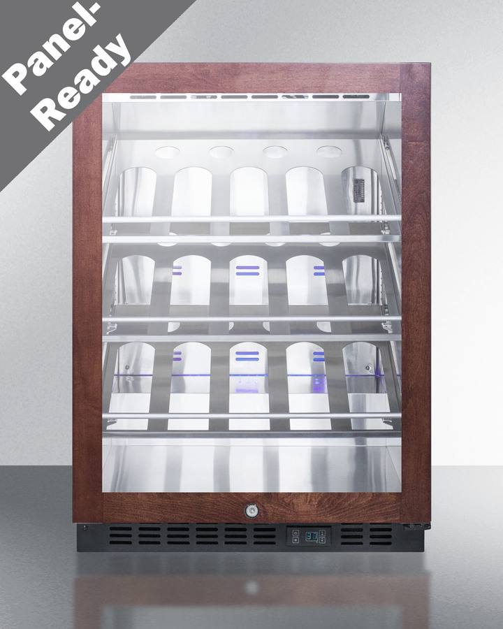 24" Wide Single Zone Built-In Commercial Wine Cellar SCR610BLCHPNR