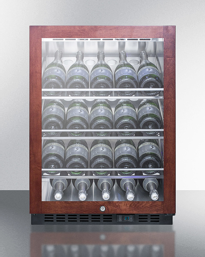 24" Wide Single Zone Built-In Commercial Wine Cellar SCR610BLCHPNR