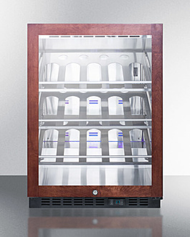 24" Wide Single Zone Built-In Commercial Wine Cellar SCR610BLCHPNR