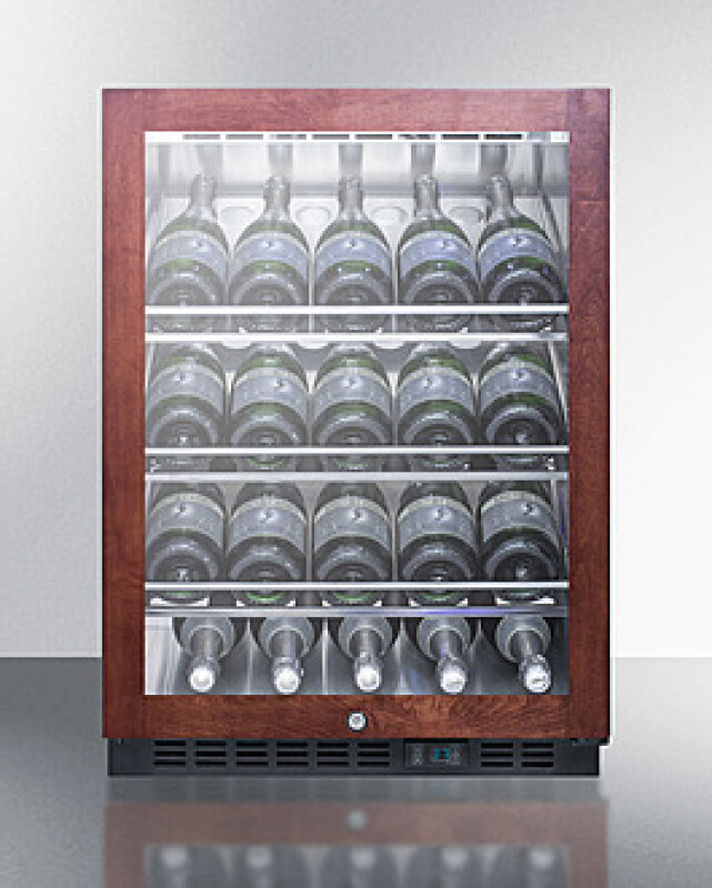 24" Wide Single Zone Built-In Commercial Wine Cellar SCR610BLCHPNR