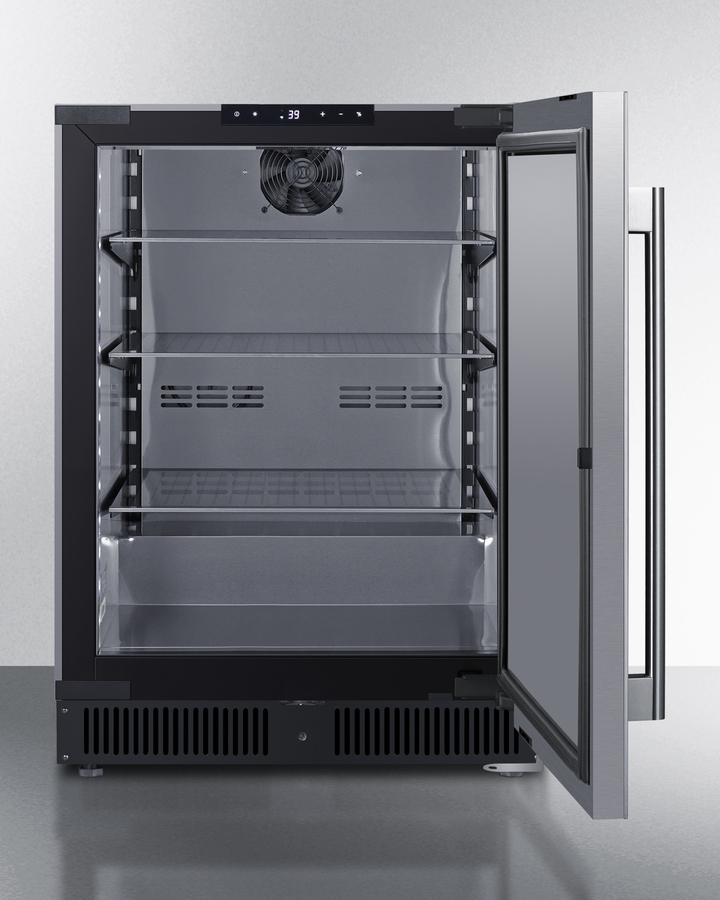 24" Wide Built-In Beverage Center SCR610BLSDCSS