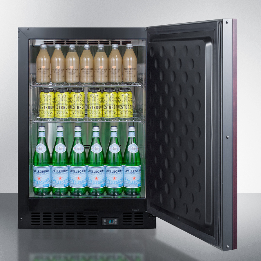 24" Wide Built-In Beverage Center (Panel Not Included) SCR610BLSDV1IF