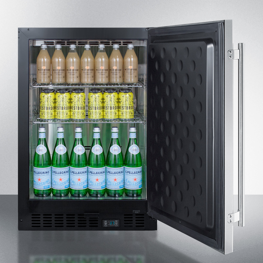 24" Wide Built-In Beverage Center SCR610BLSDV1