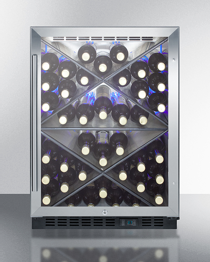 24" Wide Single Zone Built-In Commercial Wine Cellar SCR610BLX