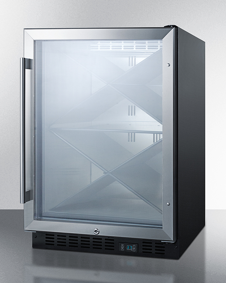 24" Wide Single Zone Built-In Commercial Wine Cellar SCR610BLX