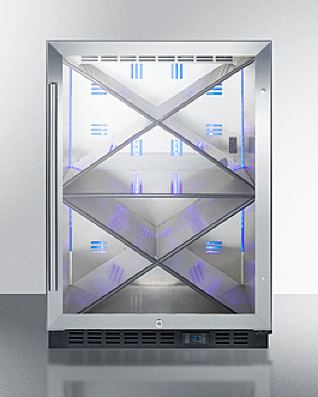 24" Wide Single Zone Built-In Commercial Wine Cellar SCR610BLX