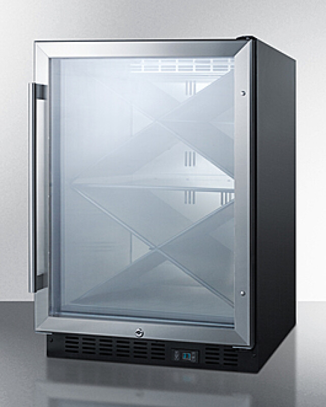 24" Wide Single Zone Built-In Commercial Wine Cellar SCR610BLX