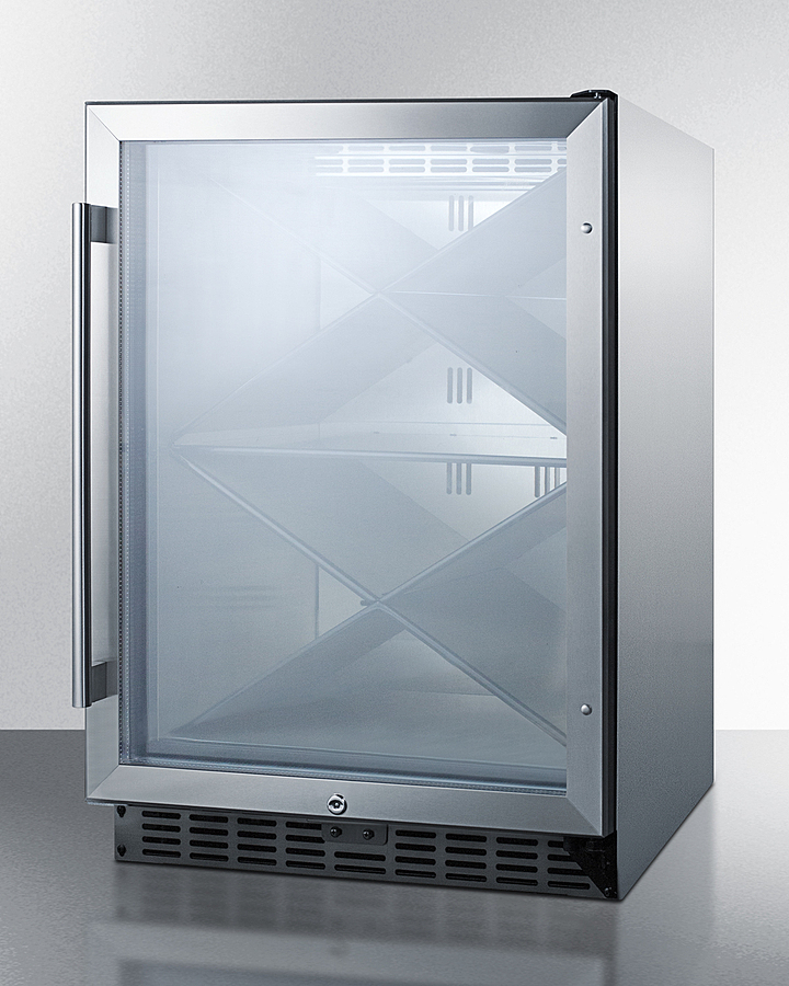 24" Wide Single Zone Built-In Commercial Wine Cellar SCR610BLXCSS