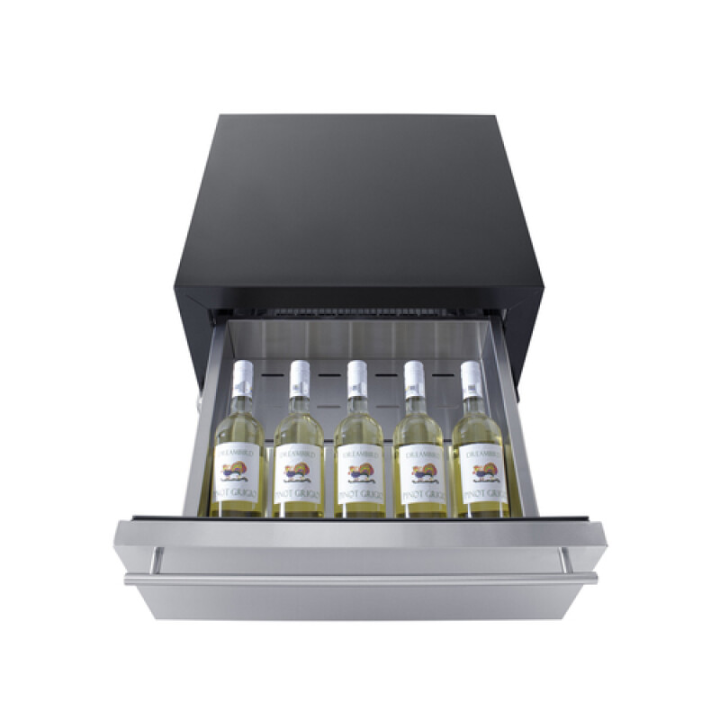 24" Wide Built-In Commercial Beverage Refrigerator With Top Drawer SCR615TD