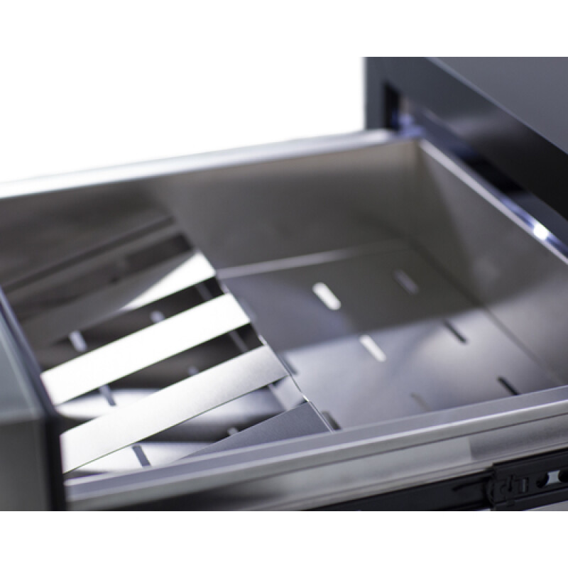 24" Wide Built-In Commercial Beverage Refrigerator With Top Drawer SCR615TD