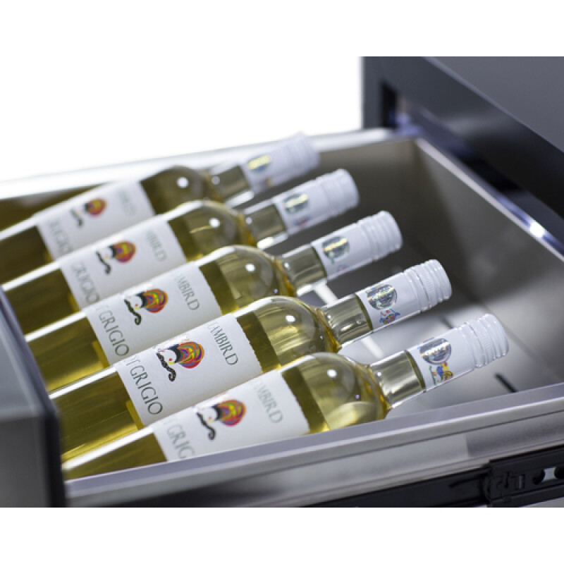 24" Wide Built-In Commercial Beverage Refrigerator With Top Drawer SCR615TD