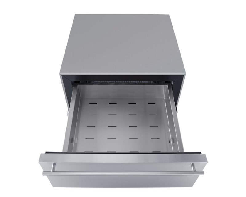 24" Wide Built-In Commercial Beverage Refrigerator With Top Drawer SCR615TDCSS