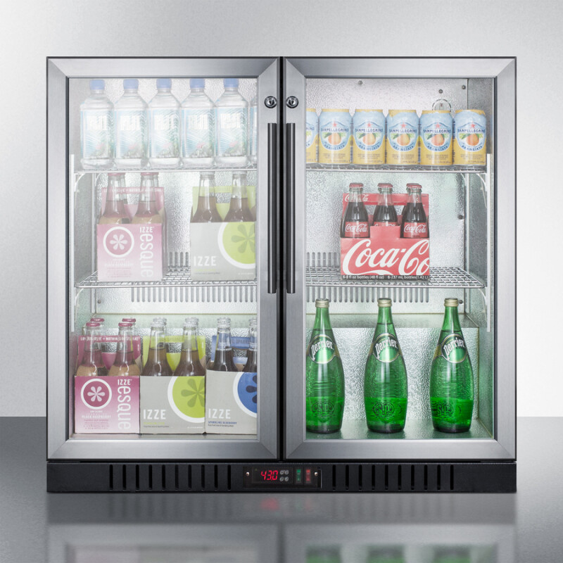 Summit 36" Wide Beverage Center Black SCR7012DB Picture 1