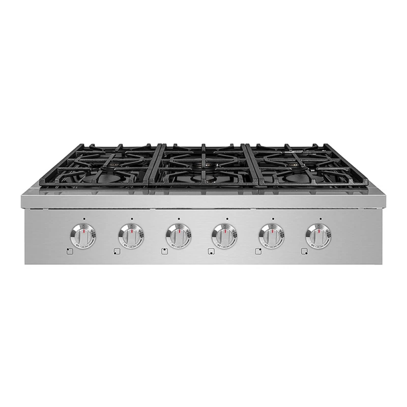 SC Cooktops- Professional Style 6 German Sealed Burner Cooktop, 36 inch SCT3611