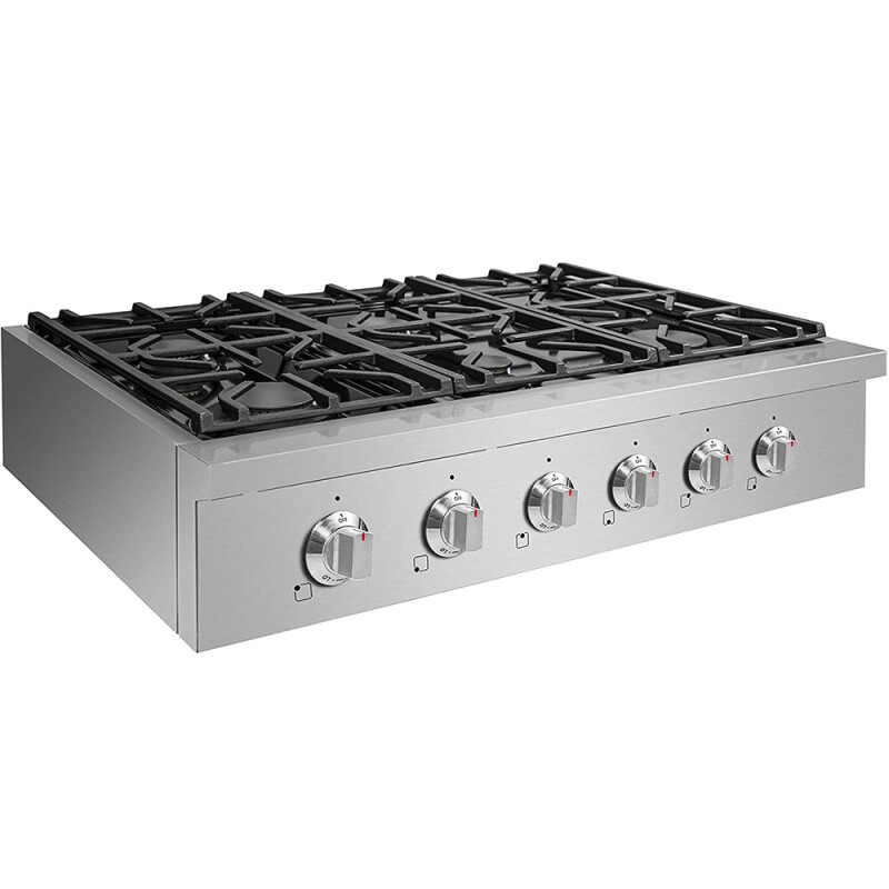 SC Cooktops- Professional Style 6 German Sealed Burner Cooktop, 48 inch SCT4811