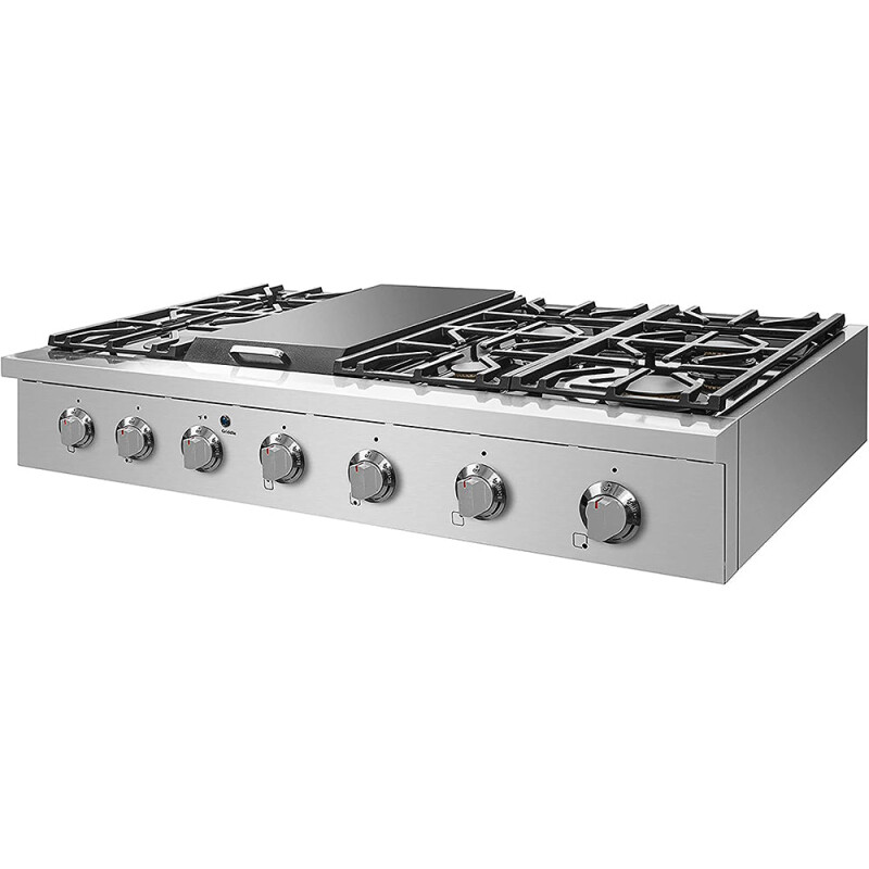 SC Cooktops- Professional Style 6 German Sealed Burner Cooktop, 48 inch SCT4811