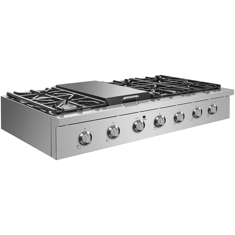 SC Cooktops- Professional Style 6 German Sealed Burner Cooktop, 48 inch SCT4811