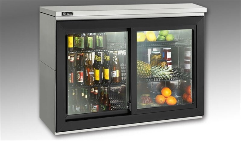 Remote back bar refrigerators allow customers to mount the compressor in an alternate location, ideal for remote servicing & noise isolation. SDBR48