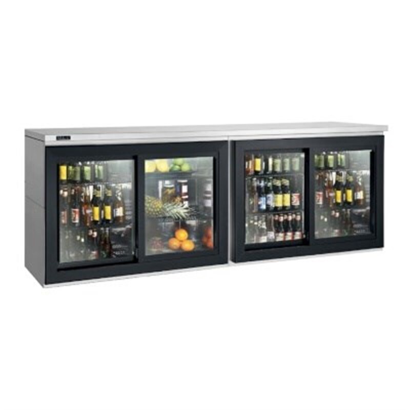 Remote back bar refrigerators allow customers to mount the compressor in an alternate location, ideal for remote servicing & noise isolation. SDBR96