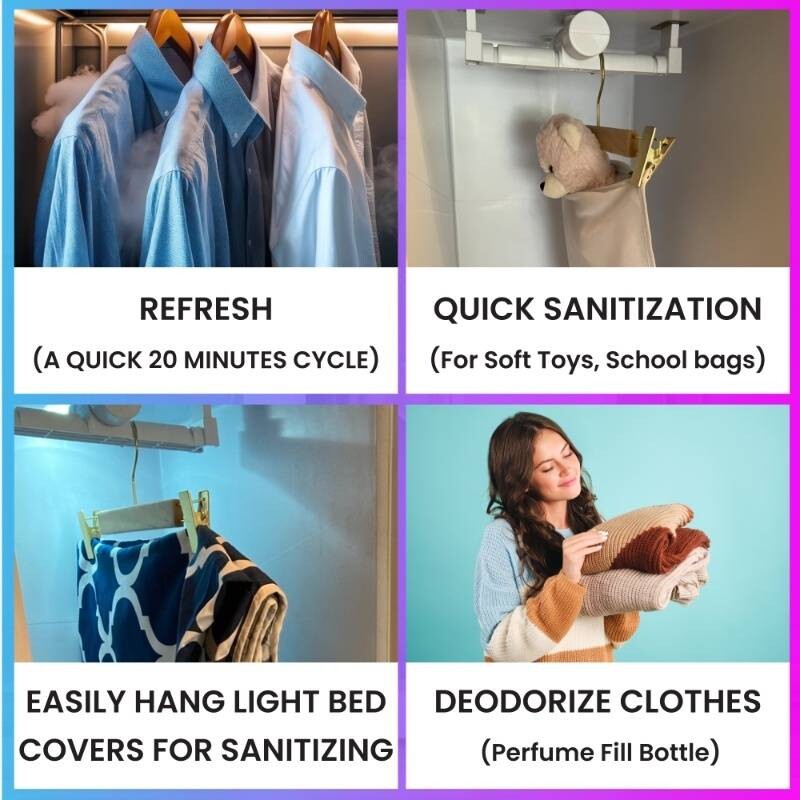 Steam Dryer Closet REMOVE WRINKLES Sanitize Deodorize Refresh Slim110V - Left Hinge SDC760LHSS, product image 2 of 23