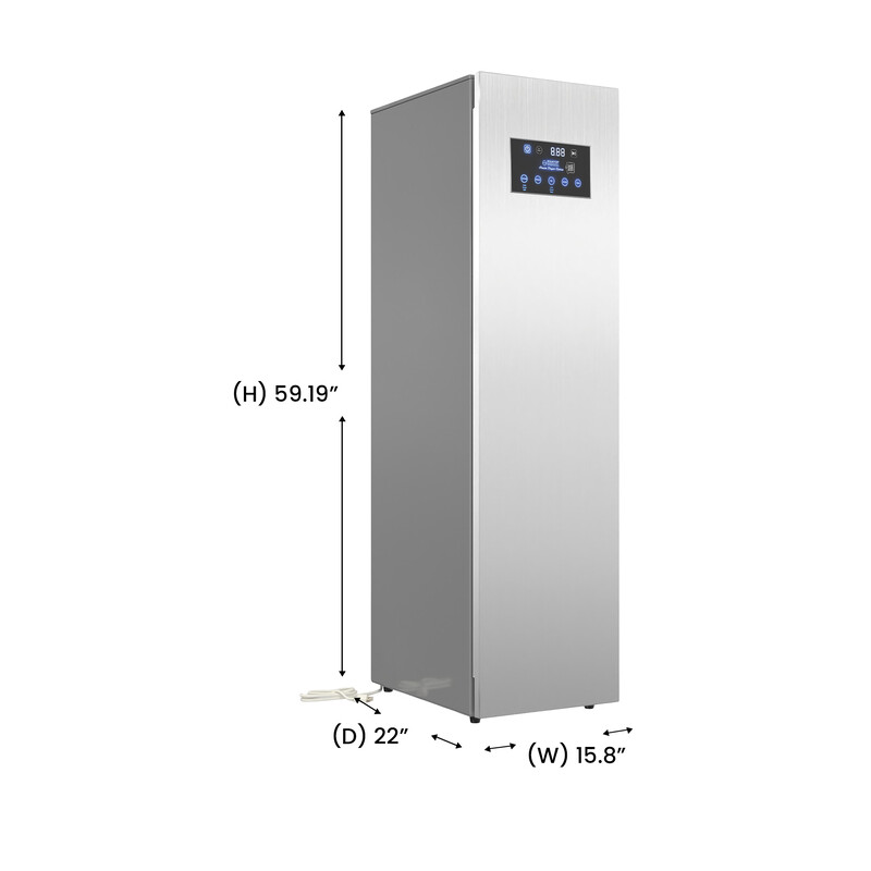 Steam Dryer Closet REMOVE WRINKLES Sanitize Deodorize Refresh Slim110V - Left Hinge SDC760LHSS, product image 9 of 23