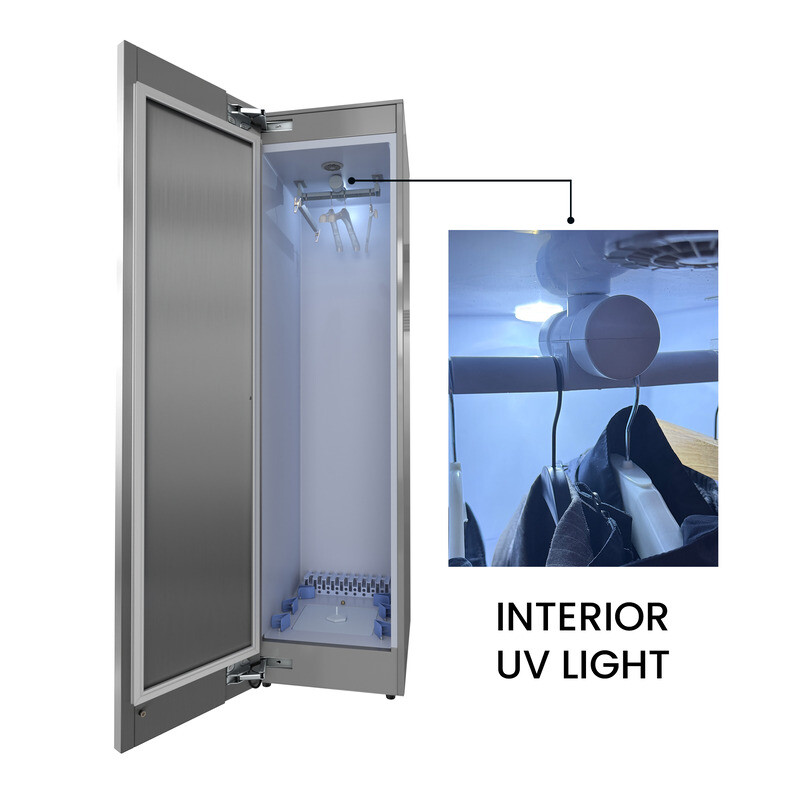 Steam Dryer Closet REMOVE WRINKLES Sanitize Deodorize Refresh Slim110V - Left Hinge SDC760LHSS, product image 10 of 23