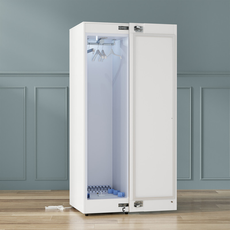 Steam Dryer Closet REMOVE WRINKLES Sanitize Deodorize Refresh Slim110V SDC760W