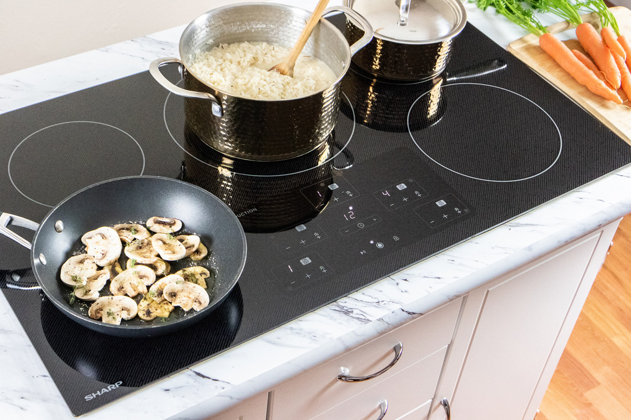 36 in. width Induction Cooktop, European Black Mirror Finish Made with Premium SCHOTT Glass view 9