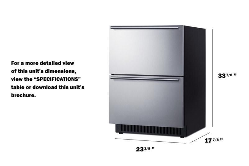 24" Wide 2-Drawer All-Refrigerator SDHDR2446