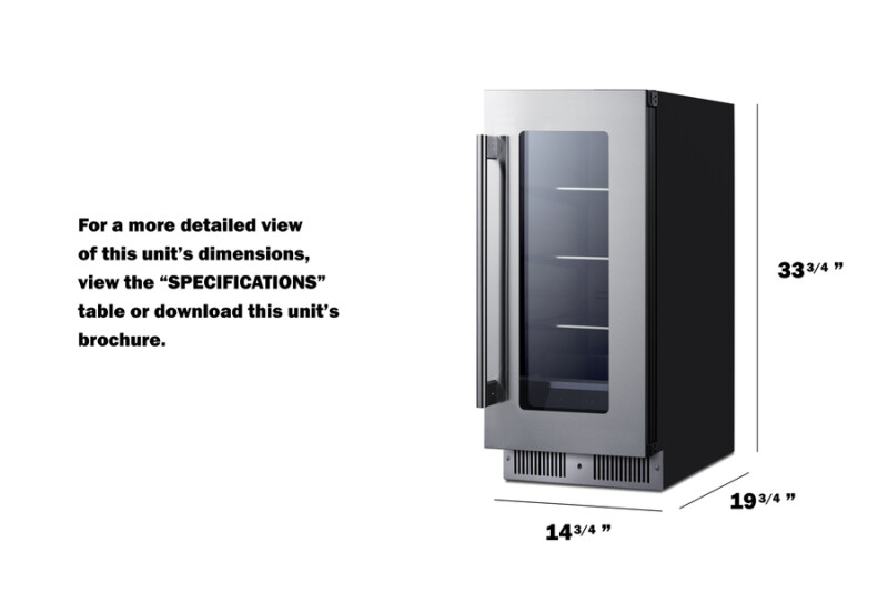 15" Wide Built-In Beverage Center SDHG1533