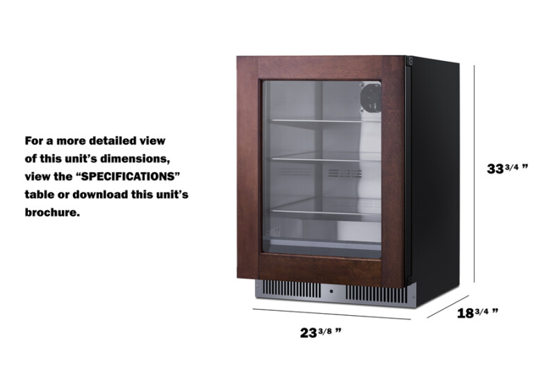 24" Wide Built-In Beverage Center (Panel Not Included) view 9